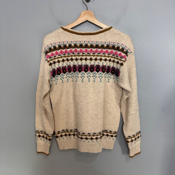 SUNDANCE innis fair isle henley sweater size XS - Picture 5 of 6